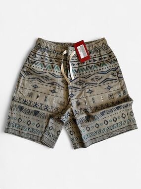 Clot Hawaiian Tribal Shorts in Beige